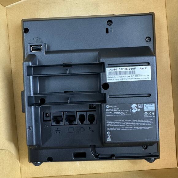 Polycom VVX 350 6-Line IP Desk Phone - Black - Picture 7 of 8